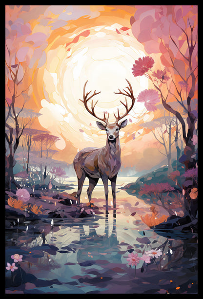 Majestic Deer at Sunrise